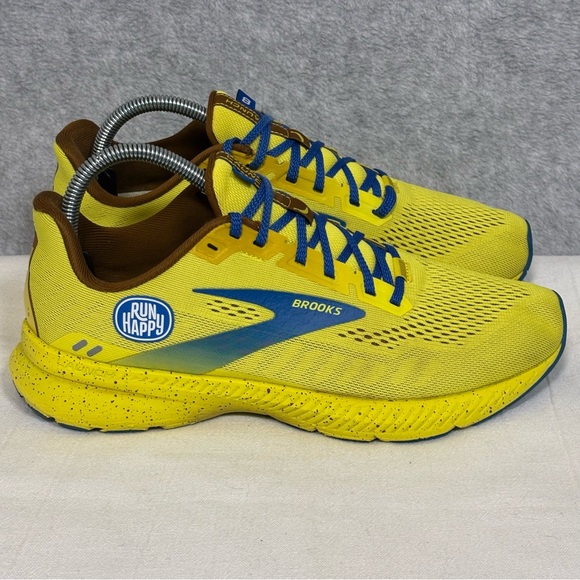 Brooks Launch 8 Run Happy Banana SS21 Running Sneakers Shoes-Yellow-Men Size 10 - Picture 1 of 11